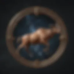 Aries constellation shining brightly in a starry night sky