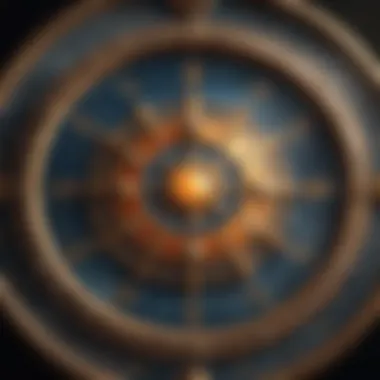 Astrological Chart: Celestial Influences on Personality A close-up of an astrological chart highlighting the impact of celestial bodies on personality traits.