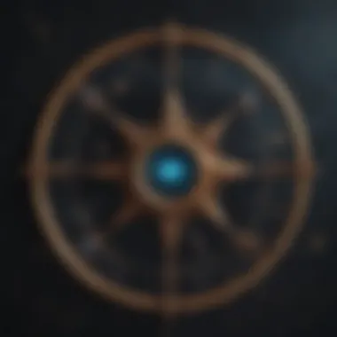 Constellations of Compatibility Astrological symbols connected by a constellation