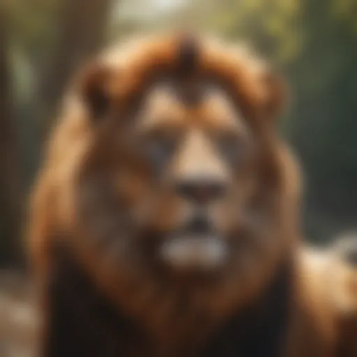 A radiant lion symbolizing Leo's fiery nature