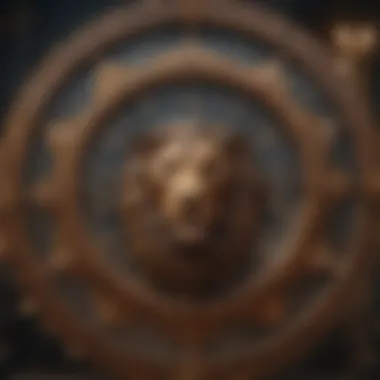 Zodiac wheel highlighting compatible signs with Leo