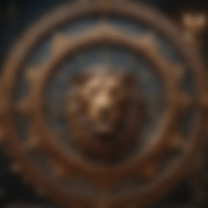 Zodiac wheel highlighting compatible signs with Leo