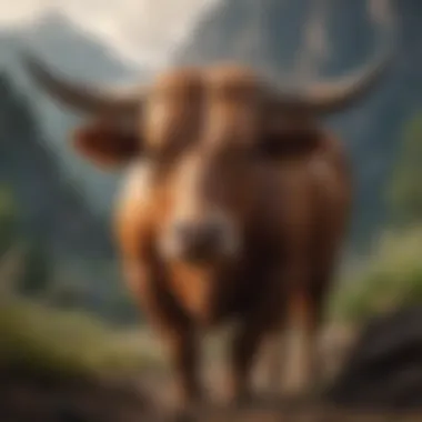 Taurus Zodiac Sign - Earthy Strength Symbolic representation of Taurus, showcasing its earthy nature and strength.