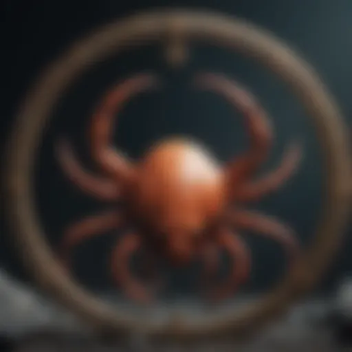 Symbolic representation of the Cancer zodiac sign