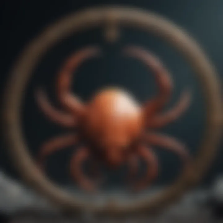 Symbolic representation of the Cancer zodiac sign