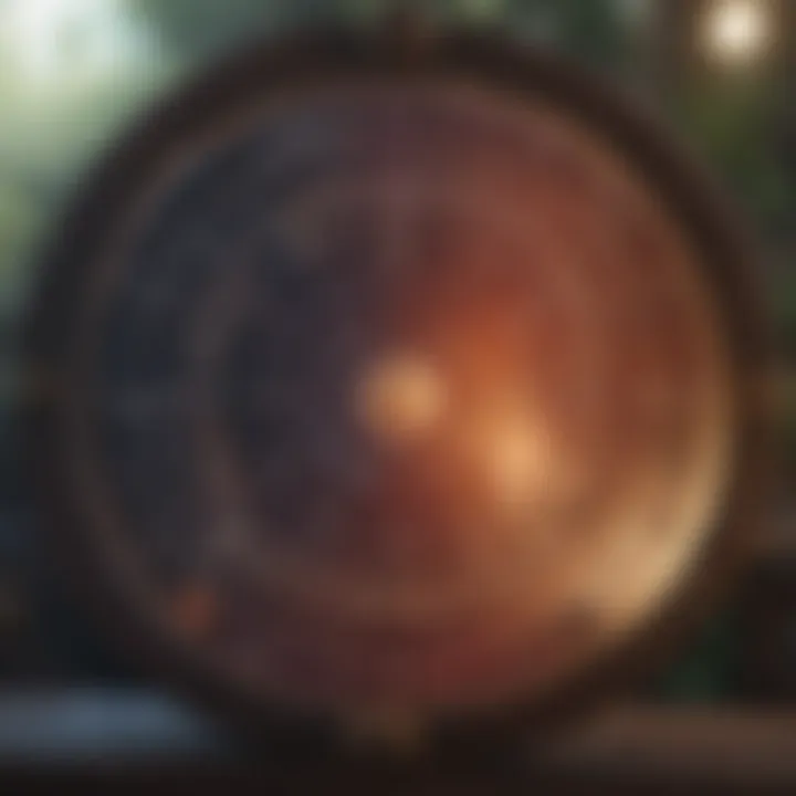 A person analyzing a natal chart