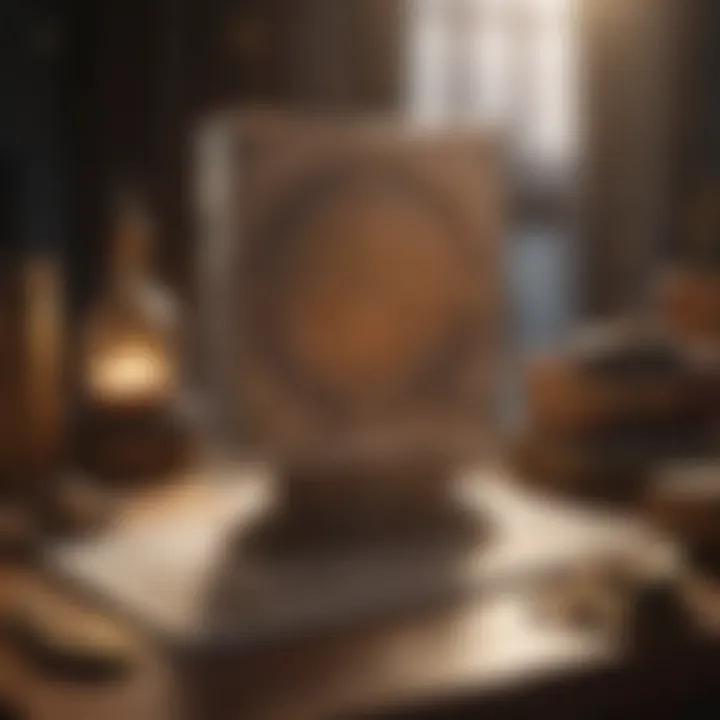 Astrology books and resources on a table