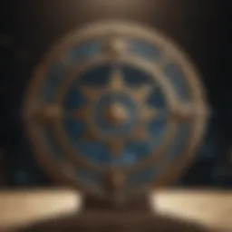 Celestial alignment showcasing zodiac symbols