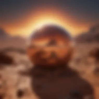 Visual representation of Mars illustrating energy and ambition