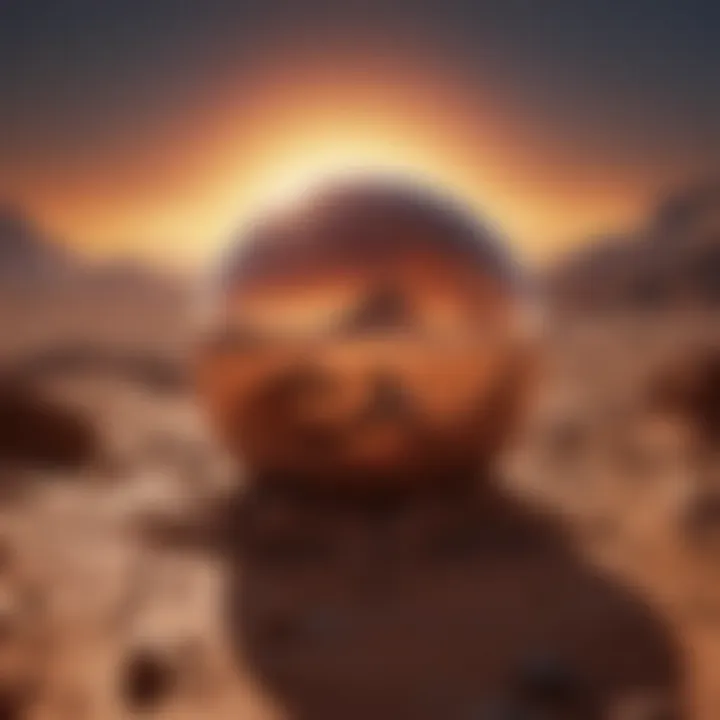 Visual representation of Mars illustrating energy and ambition
