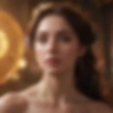 Artistic depiction of Venus symbolizing love and beauty