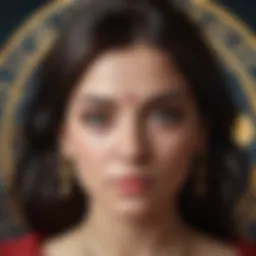 Astrological chart showcasing KP astrology techniques