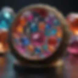 A vibrant display of gemstones representing each day of the year