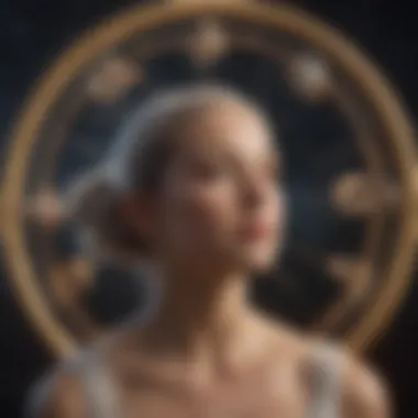 Astrological chart showcasing Cancer's position and aspects with other zodiac signs