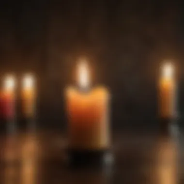 A close-up of a candle flame, embodying the essence of revelation