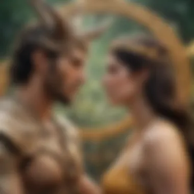 Harmony in Capricorn and Sagittarius Relationships Artistic depiction of a harmonious relationship between Capricorn and Sagittarius