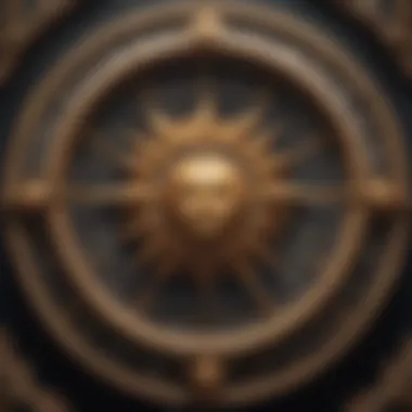 Zodiac Wheel of Influences Illustration of zodiac wheel highlighting sun, moon, and rising signs