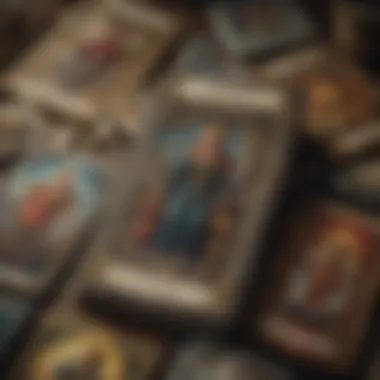 A close-up view of the Major Arcana tarot cards, highlighting their unique imagery and meanings.