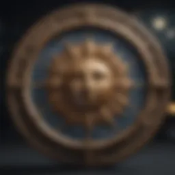 Astrological chart highlighting Sun and Moon signs