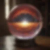 A mystical crystal ball representing psychic insights.