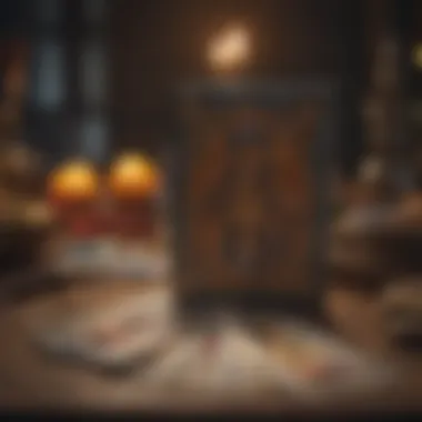The Art of Tarot: Insights into Fortune Telling A mystical tarot card spread on a table