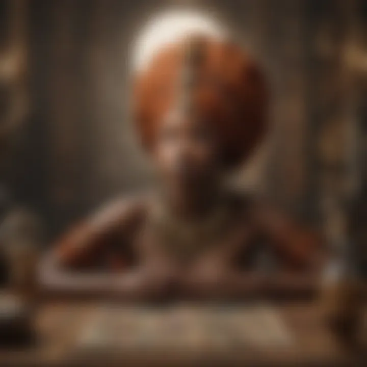 A vibrant Afro Tarot deck showcasing intricate artwork inspired by African traditions.