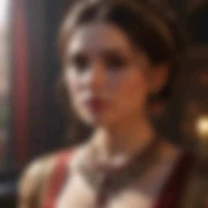 A historical depiction of garnet used in ancient jewelry