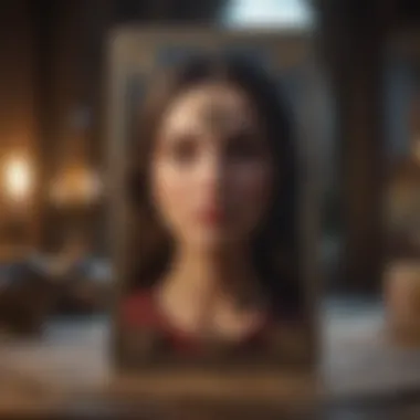 Psychological Benefits of Borderless Tarot Cards An artistic depiction of the psychological benefits of using borderless tarot cards.