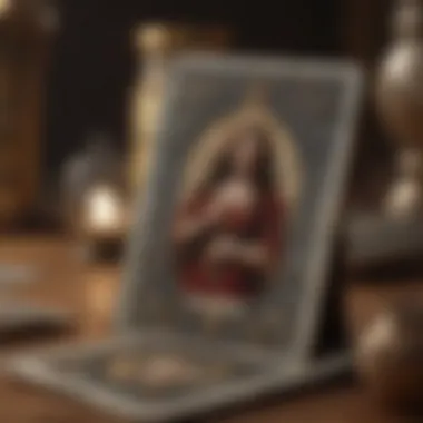 Emotional Awareness through Tarot Close-up of tarot cards illustrating emotional awareness