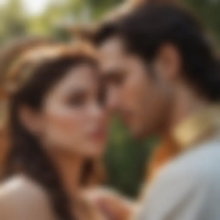 Symbolic representation of Capricorn traits in a romantic setting