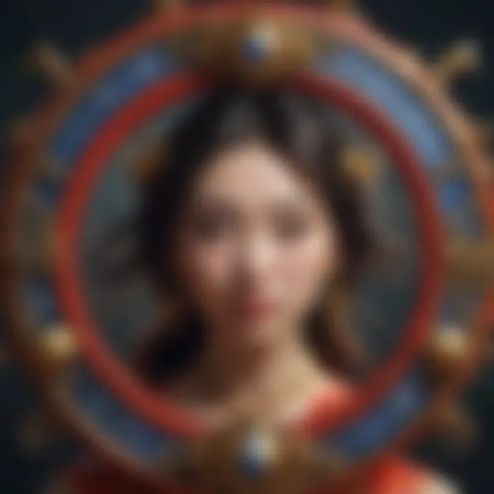 A symbolic representation of personality traits associated with various zodiac signs.