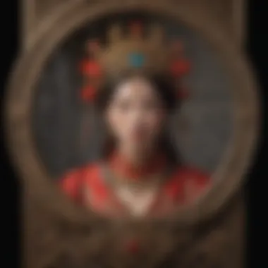 Symbolism in Chinese Tarot An intricate Chinese tarot card featuring symbolic imagery and colors.
