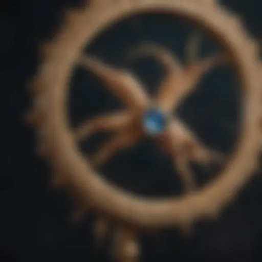Astrological symbols representing Virgo and Cancer