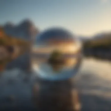 A serene landscape symbolizing the Earth and Water elements