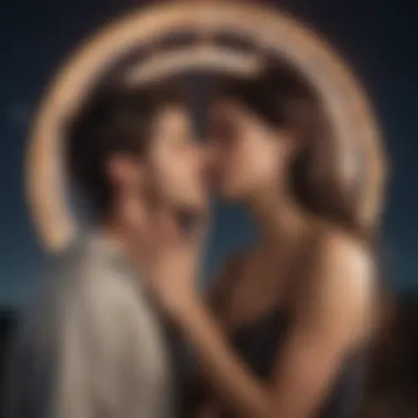 A couple connecting emotionally under a starry sky