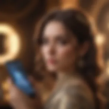 Modern technology showcasing horoscope applications on a smartphone