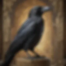 A detailed illustration of the Crow Tarot deck showcasing its intricate card designs.
