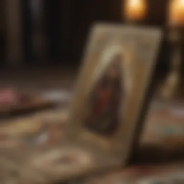Historical Tarot Deck An ancient tarot deck with intricate designs
