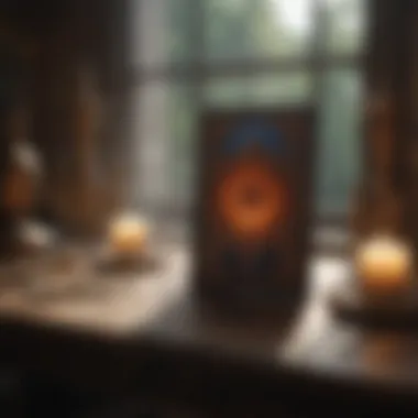 Tranquil Tarot Reflection Area A serene space for tarot reflection and meditation
