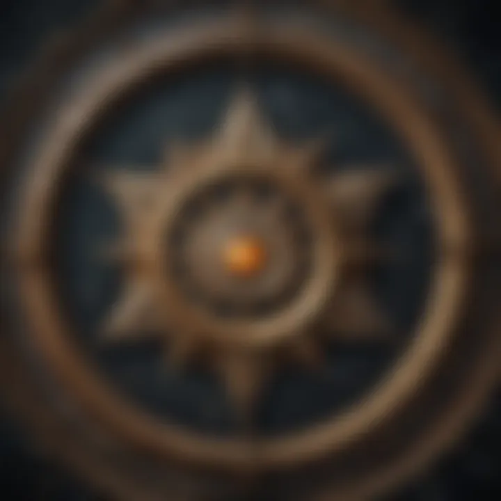 Celestial bodies influencing astrological houses depicted in a star map