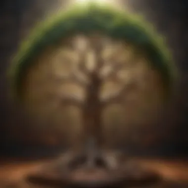 Symbolic representation of the Tree of Life in Kabbalah