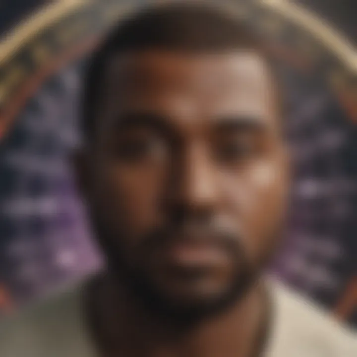 Astrological chart depicting Kanye West's zodiac sign