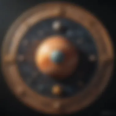 Astrology chart depicting planetary positions