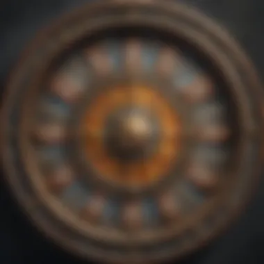 Wheel of Fortune: Embracing Change An intricate tarot card showing the wheel of fortune symbolizing cycles and fate.