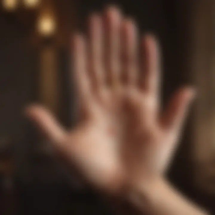 Cultural symbols representing palmistry in Indian society