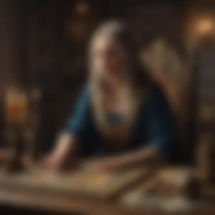 An ancient book of tarot wisdom and symbols