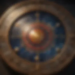 Astrological chart showcasing celestial bodies