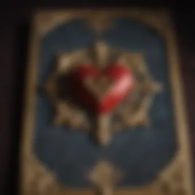 Symbolism of Love in Tarot Close-up of a tarot card depicting a romantic symbol