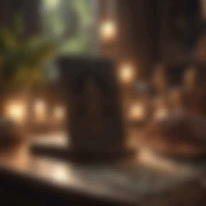 A serene setting for a tarot reading session