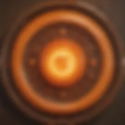Artistic representation of the sacral chakra symbol